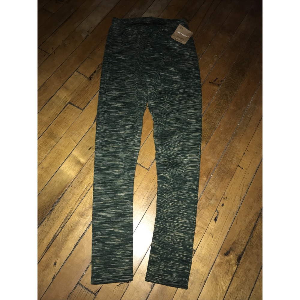 Just‎ Cozy XS Green Leggings NWT Lined